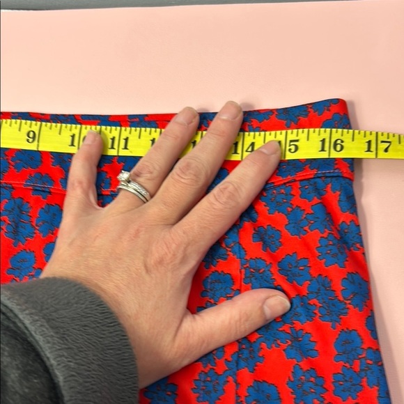 J. Lindberg Red and Blue Mini Pencil Skirt for Casual Occasions - Picture 9 of 10